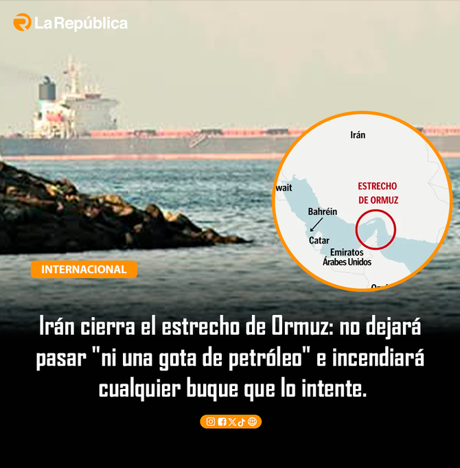 Irán cierra el estrecho de Ormuz: no dejará  pasar 